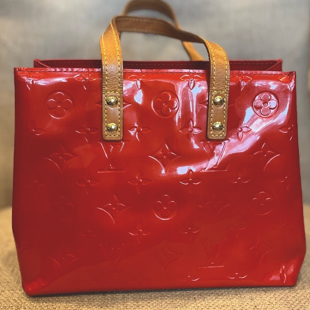 Louis Vuitton Red Vernis PM Handbag